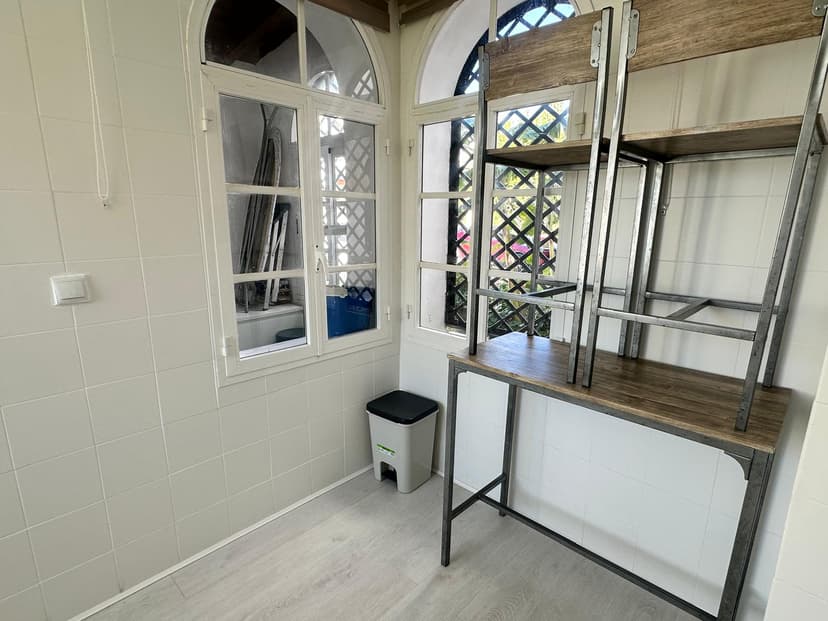 Conservatory — office area