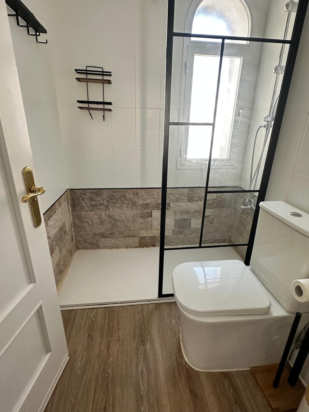 Shower room with shower